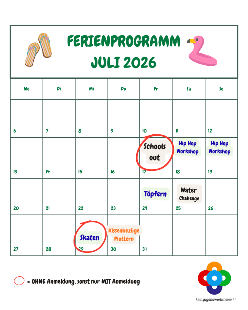 Sommerferien Juli 2026 Programm
